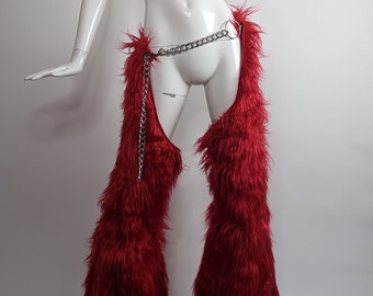 Fur Real? |fur Chaps Drag Rave Festival Costume