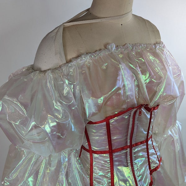 2pc Organza Dress and Corset | Drag Burlesque Reveal Christmas Costume