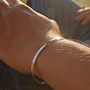Personalized Mens Bracelet, Engraved Bracelets, Sterling Silver 925, Birthday, Father&#39;s Day, Wedding, Gifts for Dad, Husband, Groom Gift