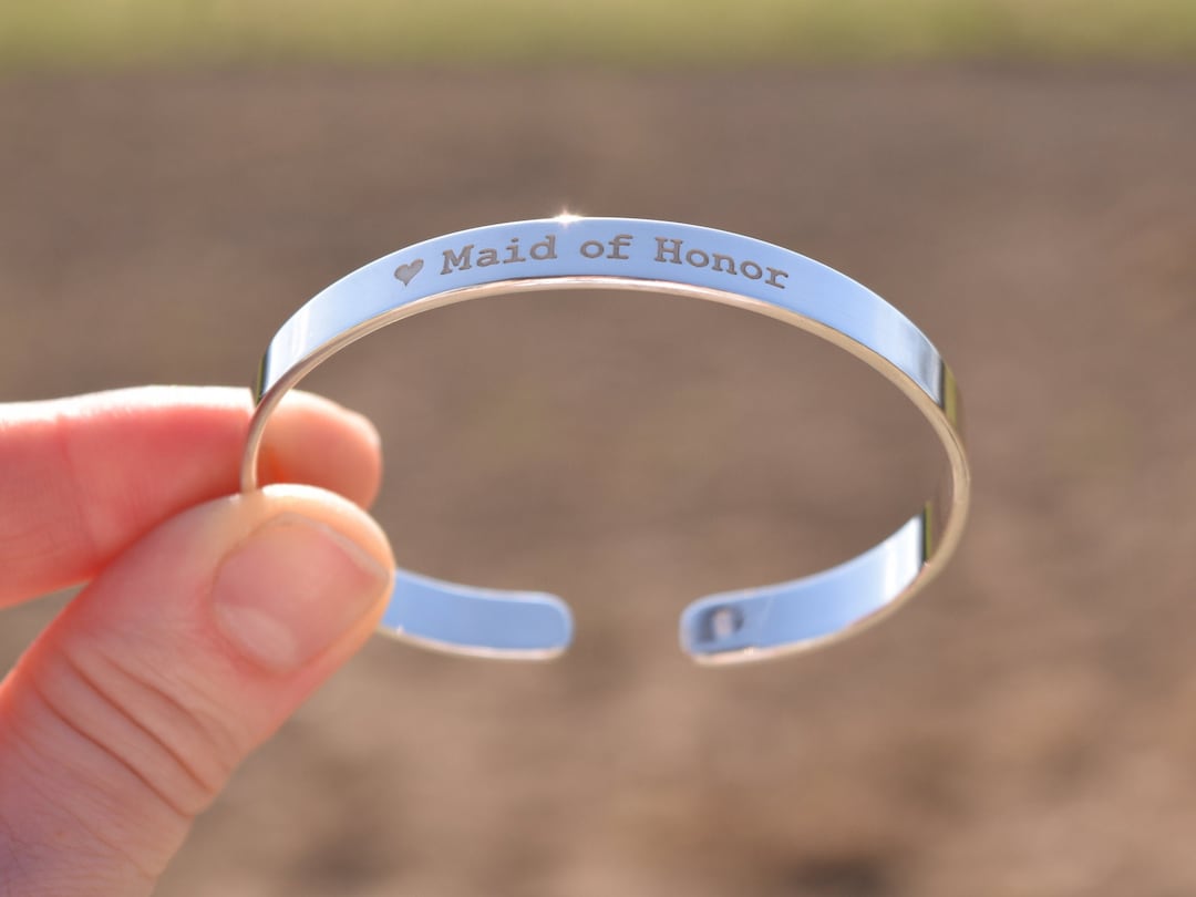 Personalized Engraved Bracelet Sterling Silver 925 Custom Etsy