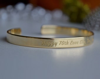 Birthday Gift, Customized bracelet, Personalized Engraved Bracelets, Happy Birthday Cuff, Bday Gift Idea for Friend, Anniversary Gifts