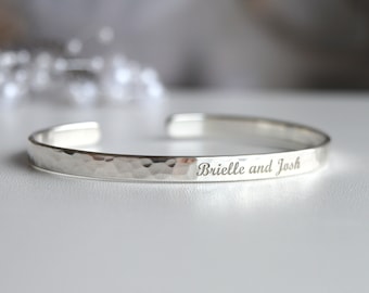 Bracelet de bienvenue, argent sterling 925 personnalisé, cadeaux pour belle-fille, cadeau de mariage pour belle-fille, souvenir