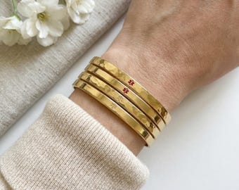 Gold Emergency Alert Bracelet, Engraved ID Cuff
