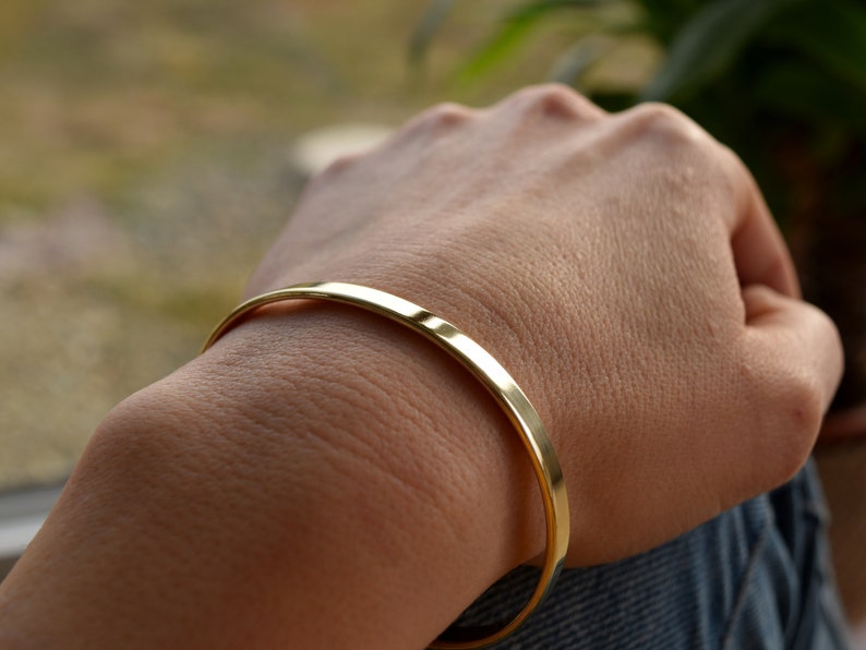 22K Gold Plated Engraved Bracelet Custom Engraving Gold Cuff Etsy
