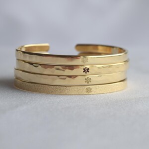 Medische 22K vergulde gegraveerde armband, caduceus-symbool, medische ID-armband, medisch alarm, diabetes, intolerantie, medicijnen, allergie