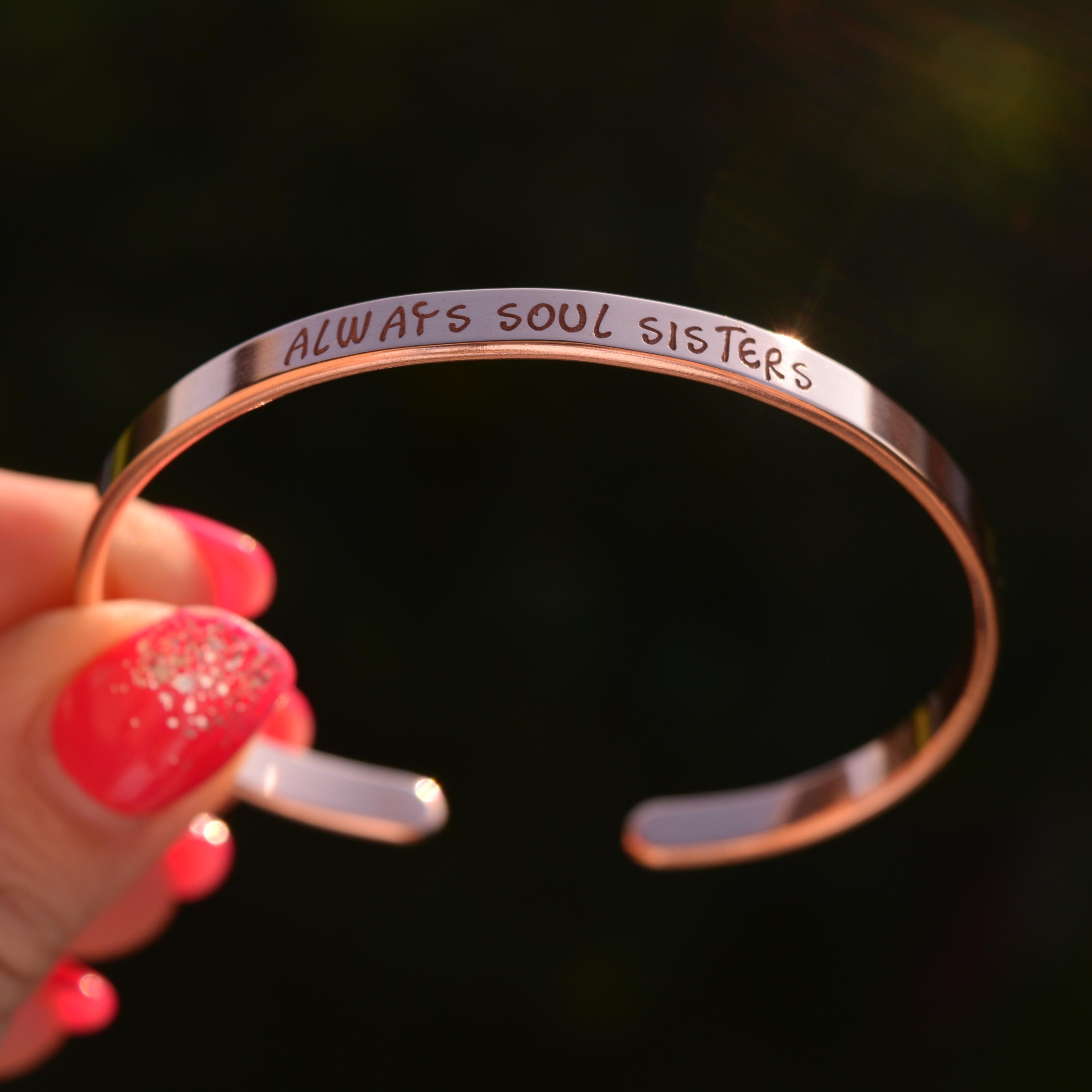 Custom Engraved Copper Bracelet: Hammered Personalized Cuff