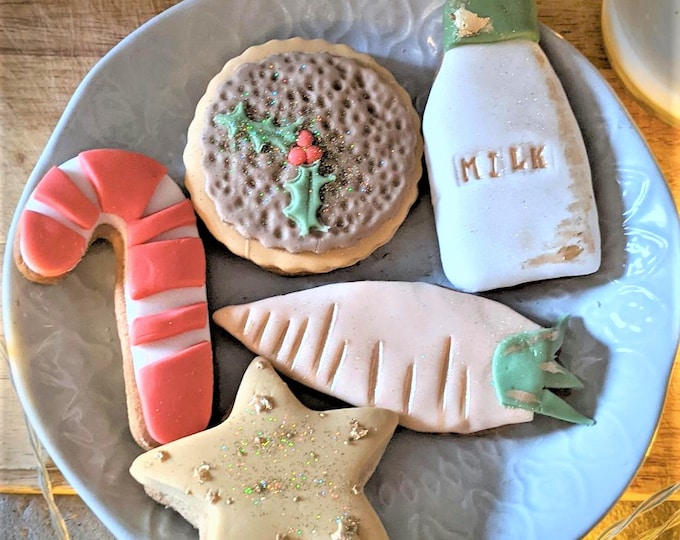 Personalised Christmas Eve Postal Cookie Gift Box  - Vegan Available
