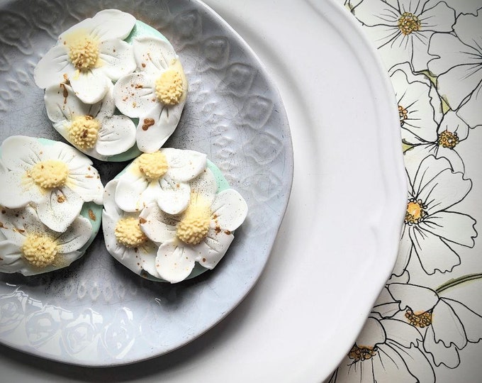 Cosmos Wild Flower Sugar Cookies ,Hand Iced Letterbox Biscuits, Personalised Gift, Vegan Available