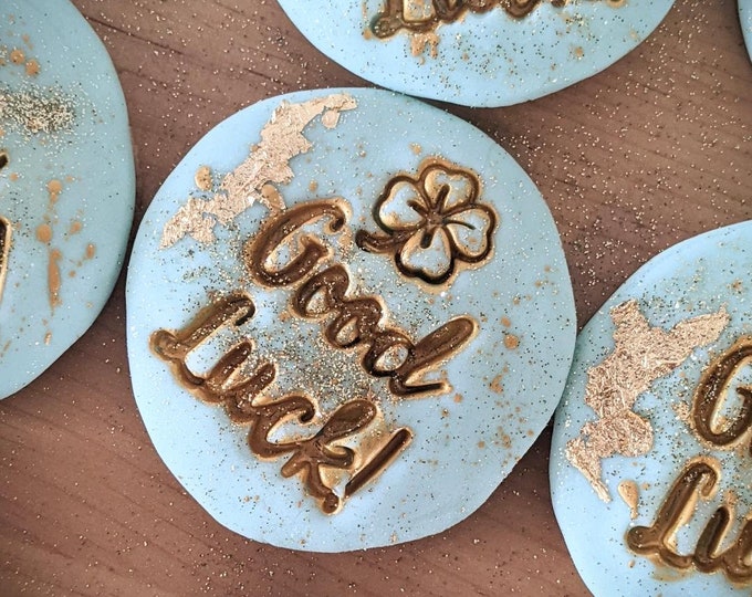 Good Luck Exam Hand Iced Biscuit Gift Box,  Personalised Biscuits, Letterbox Cookies