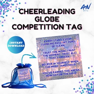 Cheerleading Worlds, Summit Competition Cheer, Cheerleading Send Off Poem Gift Tag