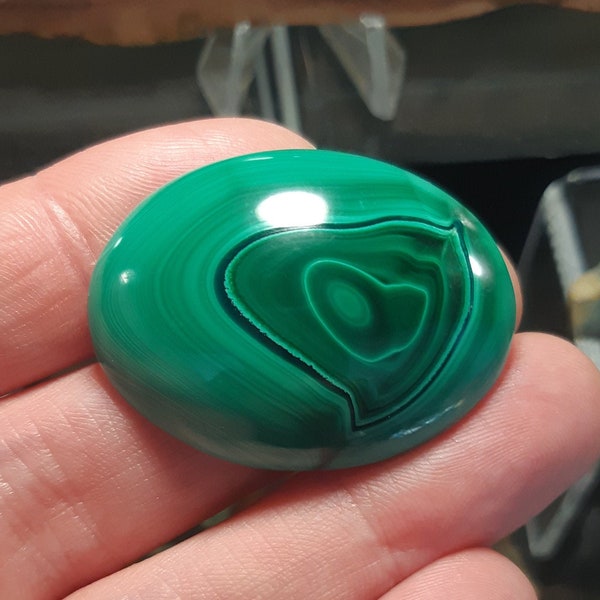 Malachite Cabochon from Congo / Zaire