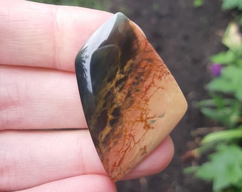 Blue/Yellow Morrisonite Jasper Cabochon, Oregon