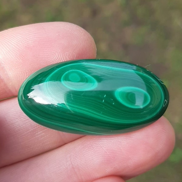 Malachite Cabochon from Congo / Zaire