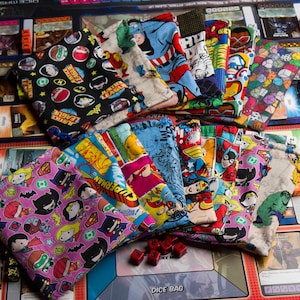 Dice Masters Würfeltasche, Wendetasche, Würfelmeister, Würfeltasche, Superhelden, kostenloser Versand