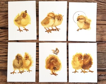 Lovely chickens - Pack of 6 cards