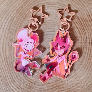 Alastor and Lucifer - Keychains