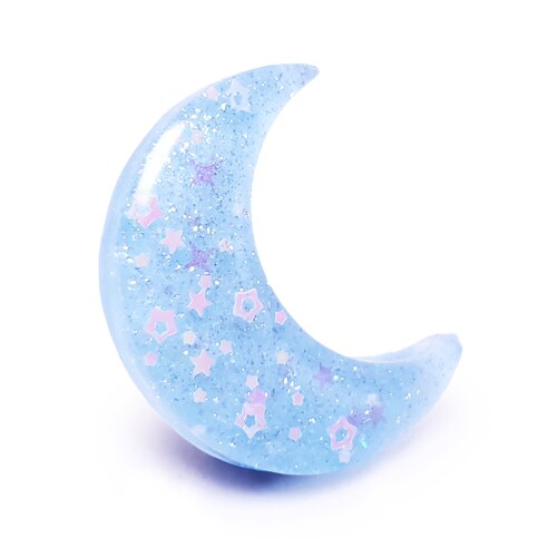 Celestial Angel Crescent Moon Hair Clip Kawaii Fairy Kei Etsy