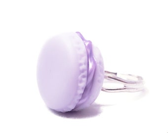 Petit Macaron Ring - Kawaii Fairy Kei und Sweet Lolita Mode Nachtisch Schmuck Accessoire - 5 Farben!
