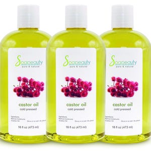 CASTOR OIL USP Grade Carrier Cold Pressed Pure Hexane Free 4 fl oz to 7 lb