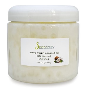 EXTRA VIRGIN COCONUT Oil Unrefined Cold-Pressed Natural Beauty/Cooking