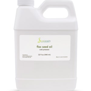 FLAX SEED oil natural carrier virgin cold pressed pure 32 OZ/1 Quart