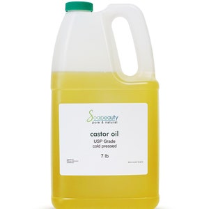 CASTOR OIL USP grade 100% pure natural cold pressed 7 lbs