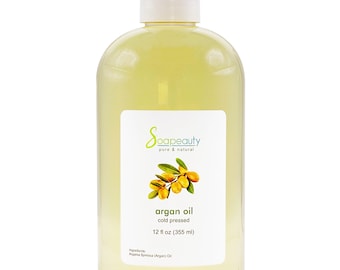 MOROCCAN ARGAN OIL 12 oz refined cold pressed 100% pure natural