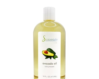 AVOCADO carrier OIL cold pressed refined 100% pure natural 16 oz