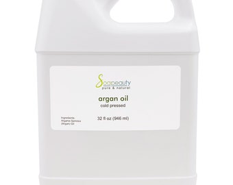 100% pure cold pressed natural REFINED MOROCCAN ARGAN oil 32 oz
