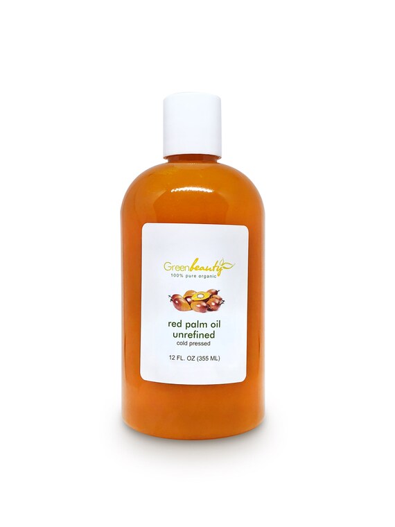 Red Palm Oil Unrefined 100 Pure Organic Natural Cold Pressed Etsy