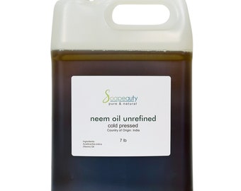 NEEM OIL UNREFINED natural 100% pure virgin cold pressed