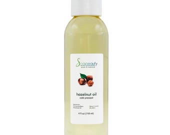 HAZELNUT OIL 100% pure & natural cold pressed carrier oil