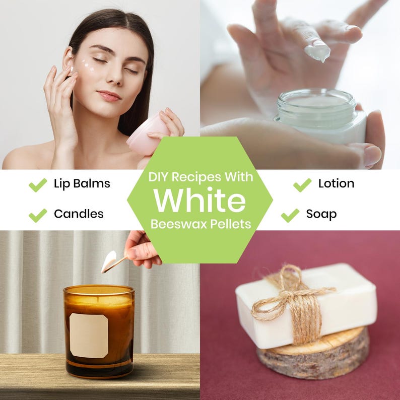 BEESWAX WHITE PASTILLES 100% Pure Natural - Etsy