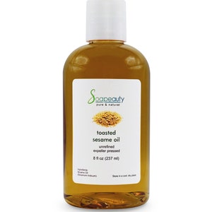 SESAME OIL TOASTED virgin unrefined raw 100% pure natural