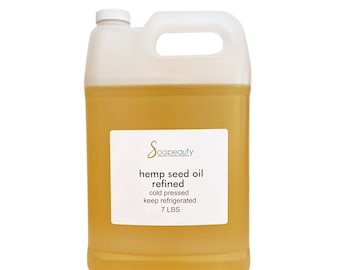 HEMP SEED oil REFINED cold pressed 100% pure natural 7 lbs