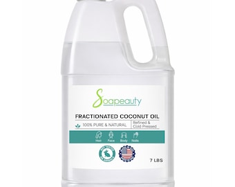 COCONUT OIL FRACTIONATED Natural Carrier Ultra Refined 100% Pure 7 lbs