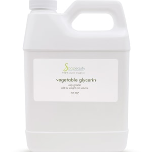 VEGETABLE GLYCERIN pure non-geo use food grade natural 32 OZ