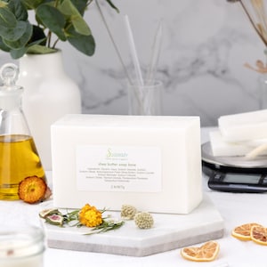 SHEA butter glycerin melt & pour SOAP BASE Detergent Free