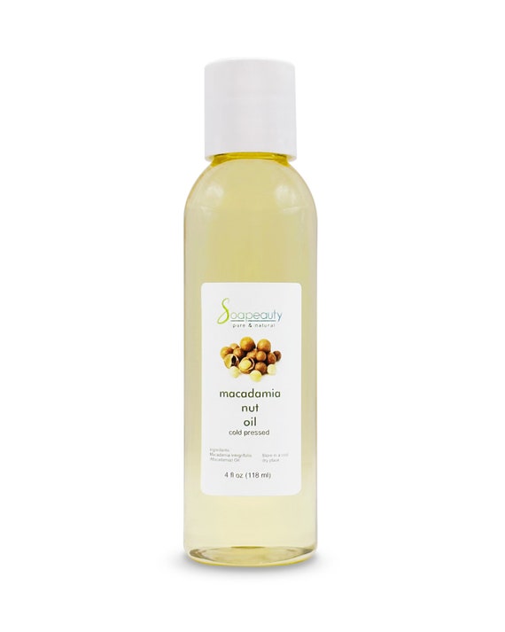 Macadamia Nut Oil Cold Pressed 100% Pure & Natural by Soapeauty