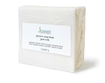 GOAT milk glycerin melt and pour SOAP BASE Detergent Free organic natural 5 lbs