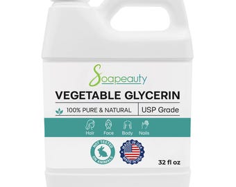 VEGETABLE GLYCERIN pure non-geo use food grade natural 32 OZ