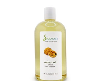 WALNUT OIL 16 OZ 100% pure natural cold pressed refined