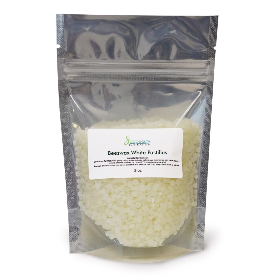 BEESWAX WHITE PASTILLES 100% Pure Natural - Etsy