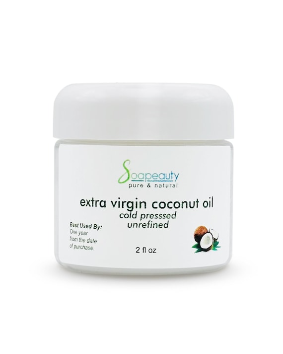 EXTRA VIRGIN COCONUT Oil Unrefined Cold-Pressed Natural Beauty/Cooking