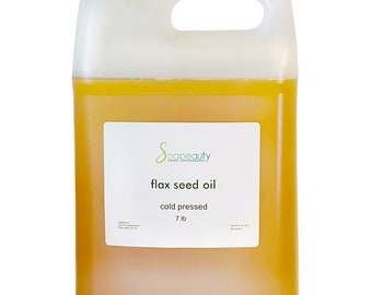 Soapeauty Virgin Cold Pressed Flax Seed Oil – 32 Oz – Organic Carrier Oil