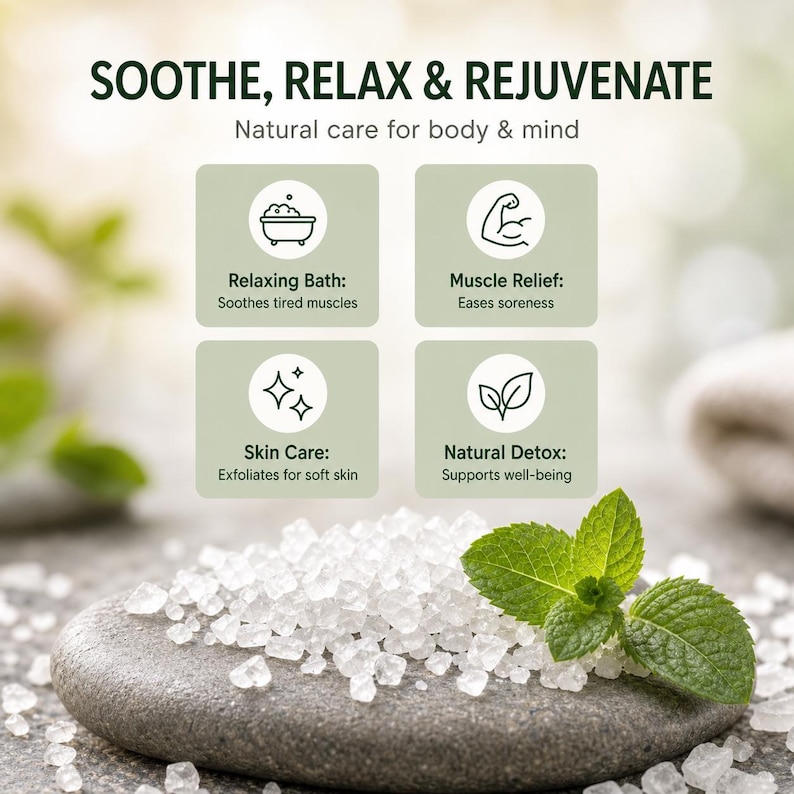EPSOM SALT (Magnesium Sulfate) 100% pure natural USP grade immagine 3