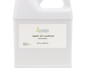 NEEM unrefined carrier OIL 100% pure cold pressed natural 32 OZ