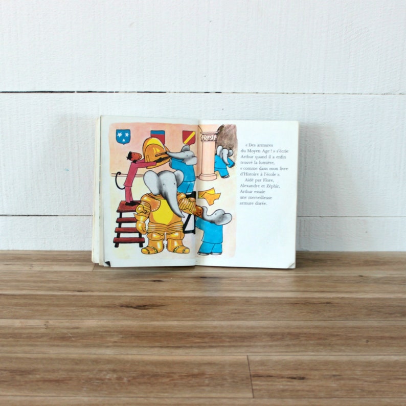 1988 FRENCH Babar book Babar elephant 1980'S kids book Etsy