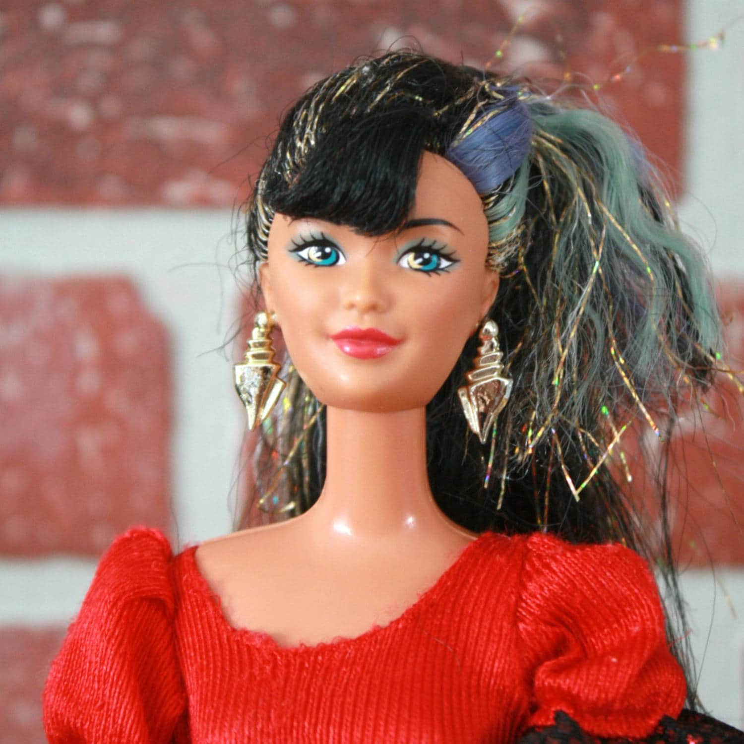 1980 Barbie Doll Black And Gold Hair Barbie Retro Barbie Barbie Accessories Barbie Clothes Kids Gift 60s Barbie Mattel Toys