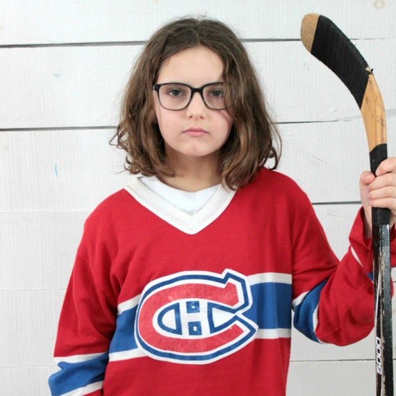 80s NHL Montreal Canadien kids jersey, Sport fan,